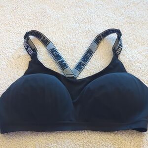 Victoria’s Secret Sport Bra + Lace Pouch Bundle Black Size Small